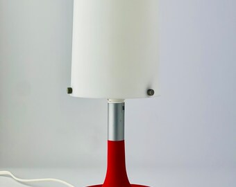 Vintage 90s Ikea Design Lamp - Model B0010 - Postmodern Aesthetics - Red Plastic Rubber Accents