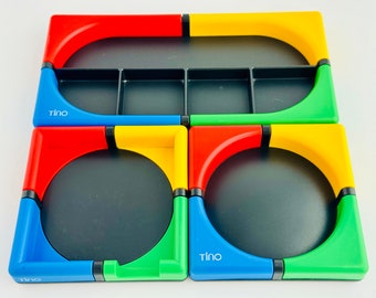 Vintage Tino TT Design Desk Set, Memphis Milano Style, Ettore Sottsass Design, Retro Office Organizer