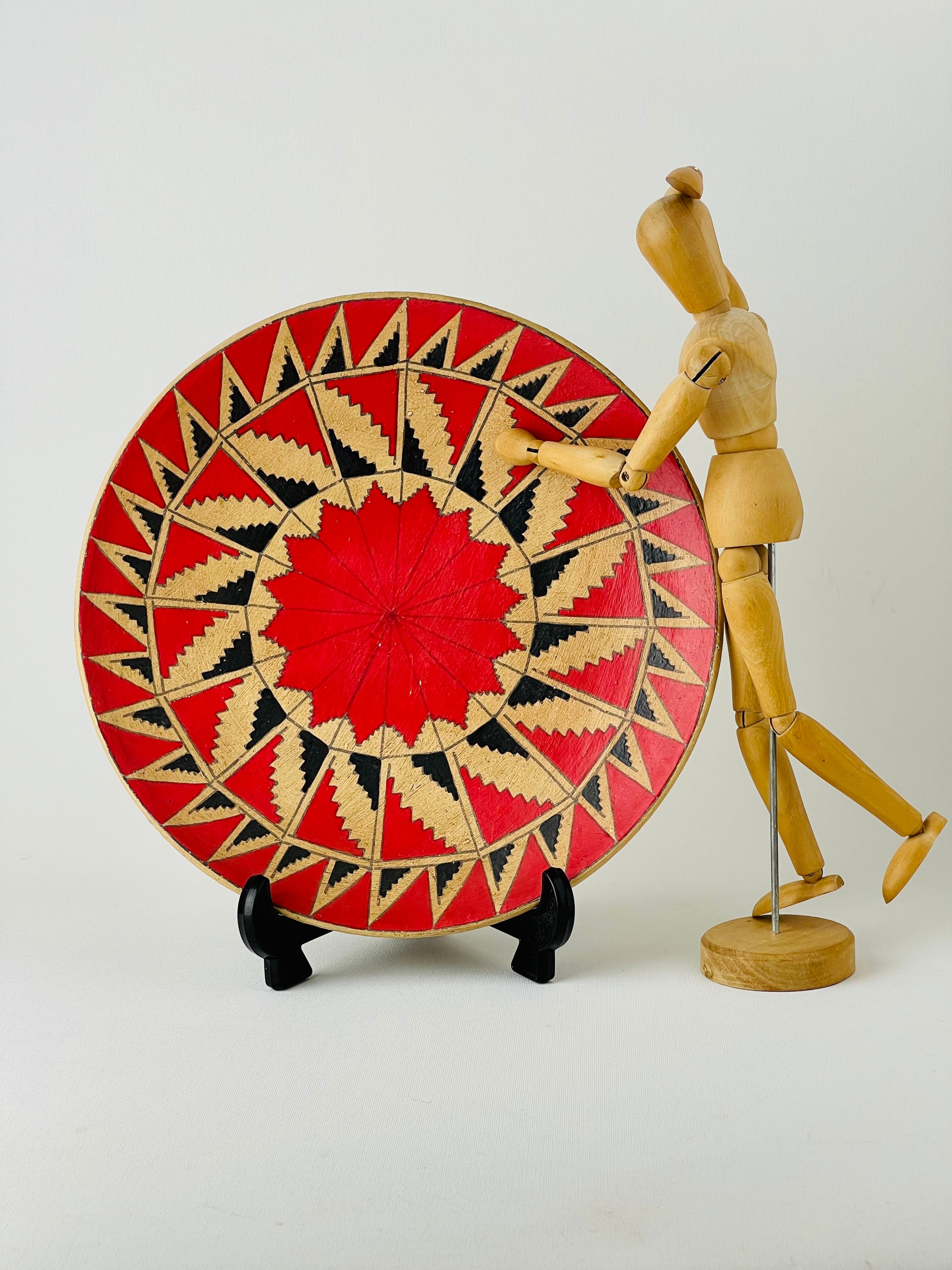 Vintage Diaguita Inka Wandteller – Rot-Schwarze geometrische Keramik –  Chilenische Volkskunst – Tribal Keramik Dekor – Südamerikanisches Erbe -  Etsy Österreich, image size:2244x2992