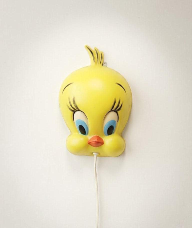 Tweety Wall Lamp Looney Tunes - Vintage Y2K Plastic Kids Room