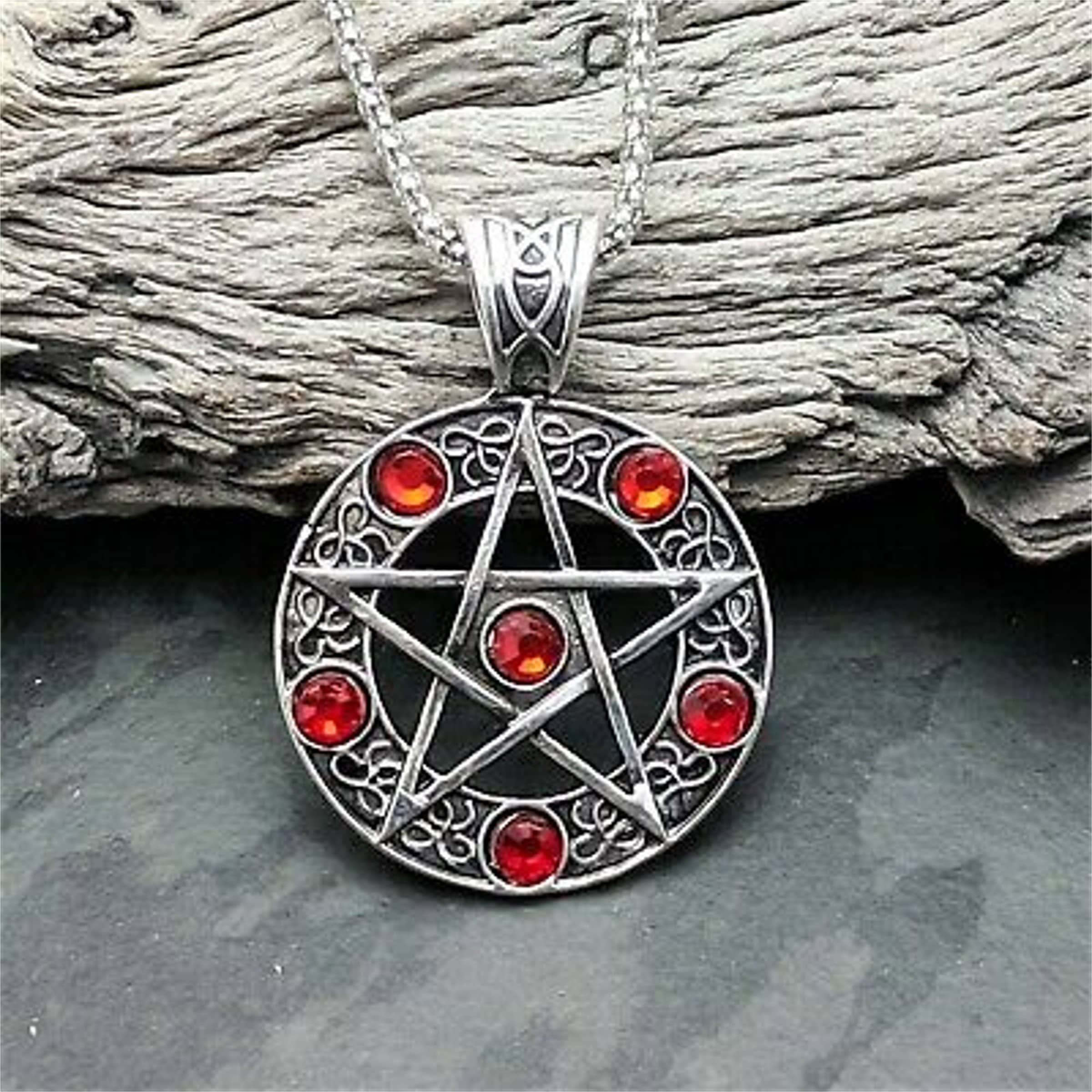 Crystal pentagram best sale necklace