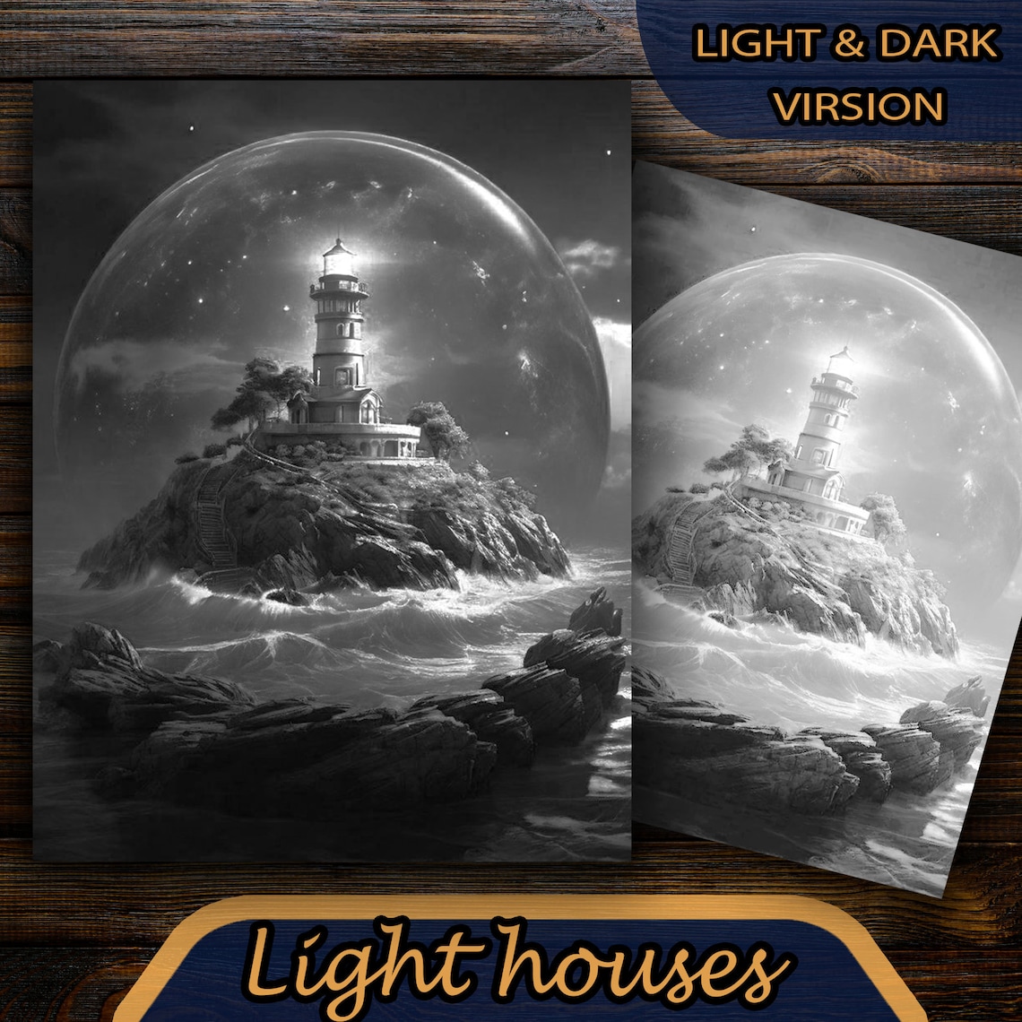Lighthouse Coloring Page, Ocean Coloring Book, Waves Coloring Book ...