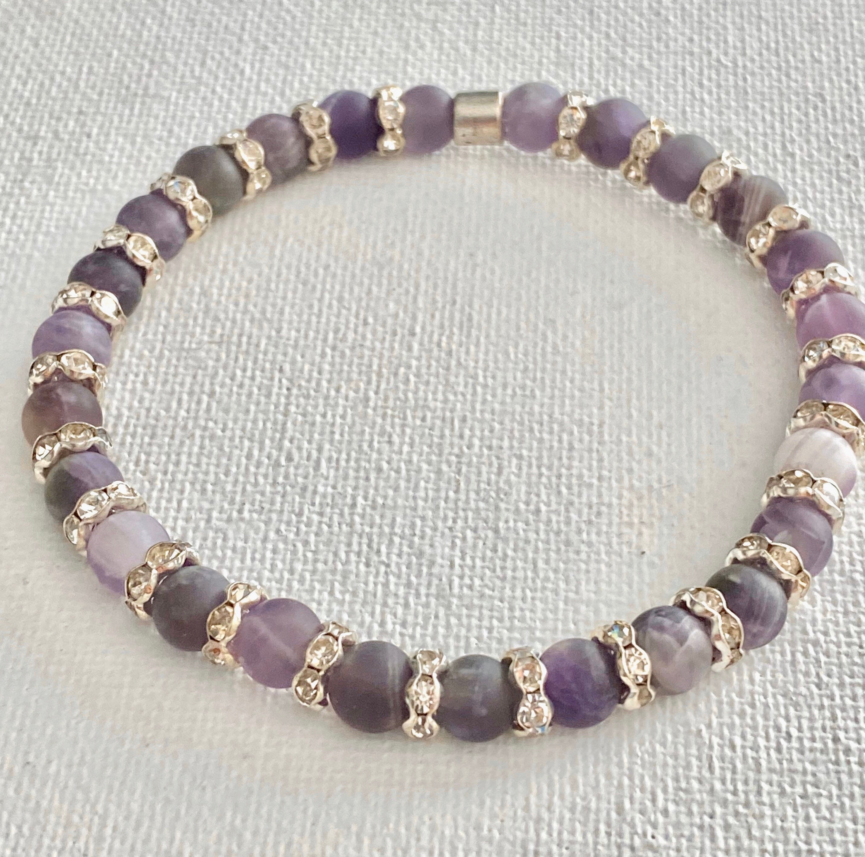 2 Pz Bracciali di Cristallo di Guarigione per le Italia