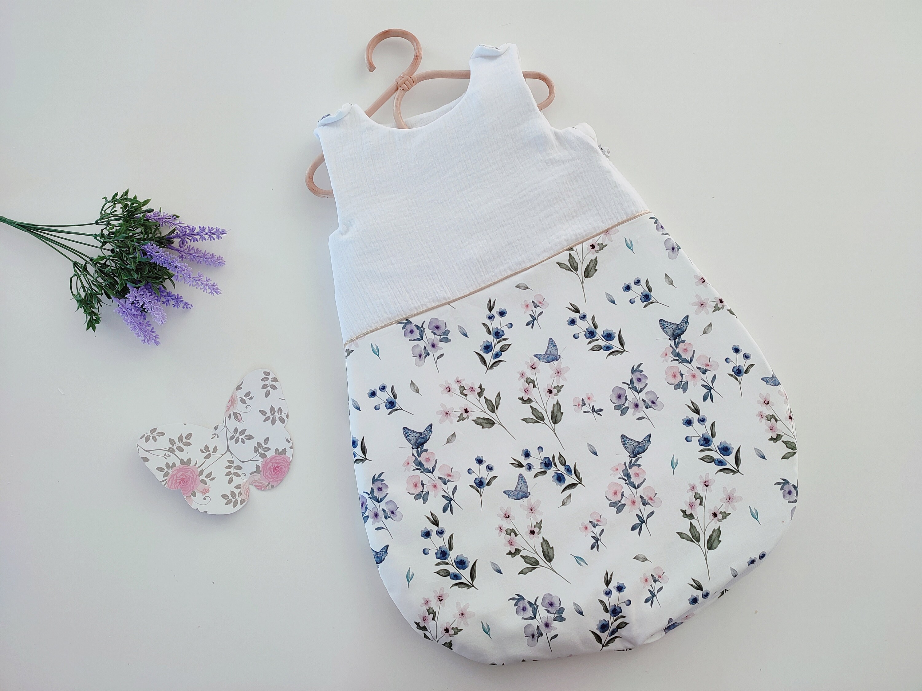 Gigoteuse Joli Papillon - Turbulette Bébé Gigoteuse Fille Fleurs