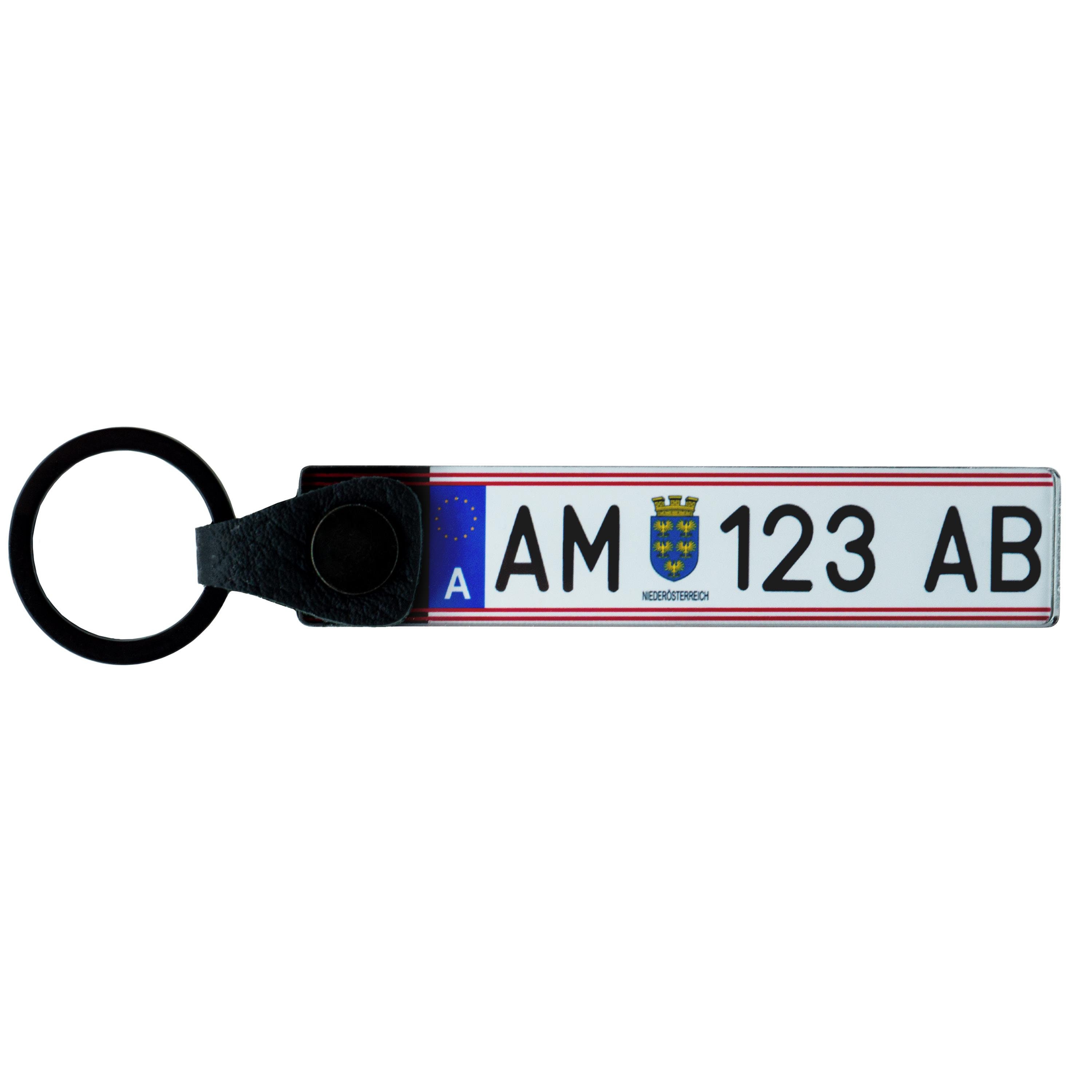 Car License Plate Austria Key Ring Personalized, Individually Customizable,  Two-sided -  Israel