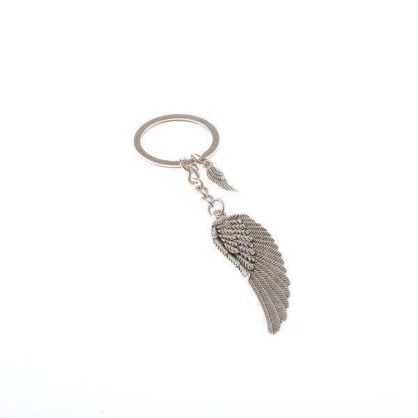 Angel Wing Porte-clés Lucky Charm Angel Wings Guardian Angel Pocket Pendentif avec pendentif supplémentaire