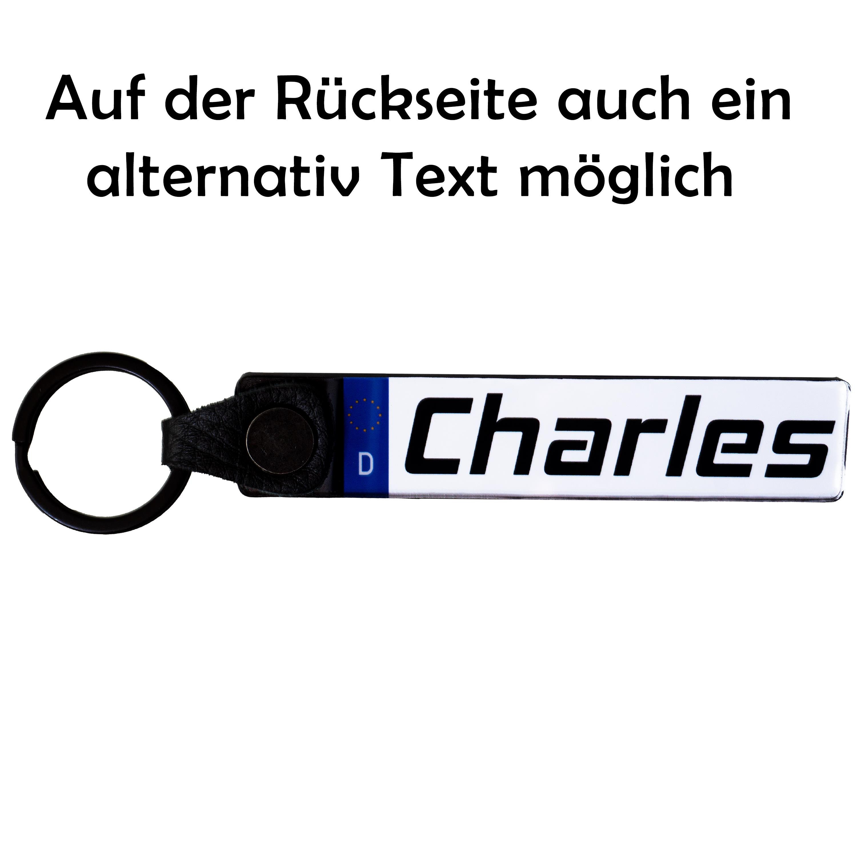 KFZ Kennzeichen Schlüsselanhänger personalisiert individuell anpassbar  zweiseitig - .de