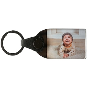 Photo keychain 4:3 personalized individually with up to two desired photos, desired images or text gift gift idea