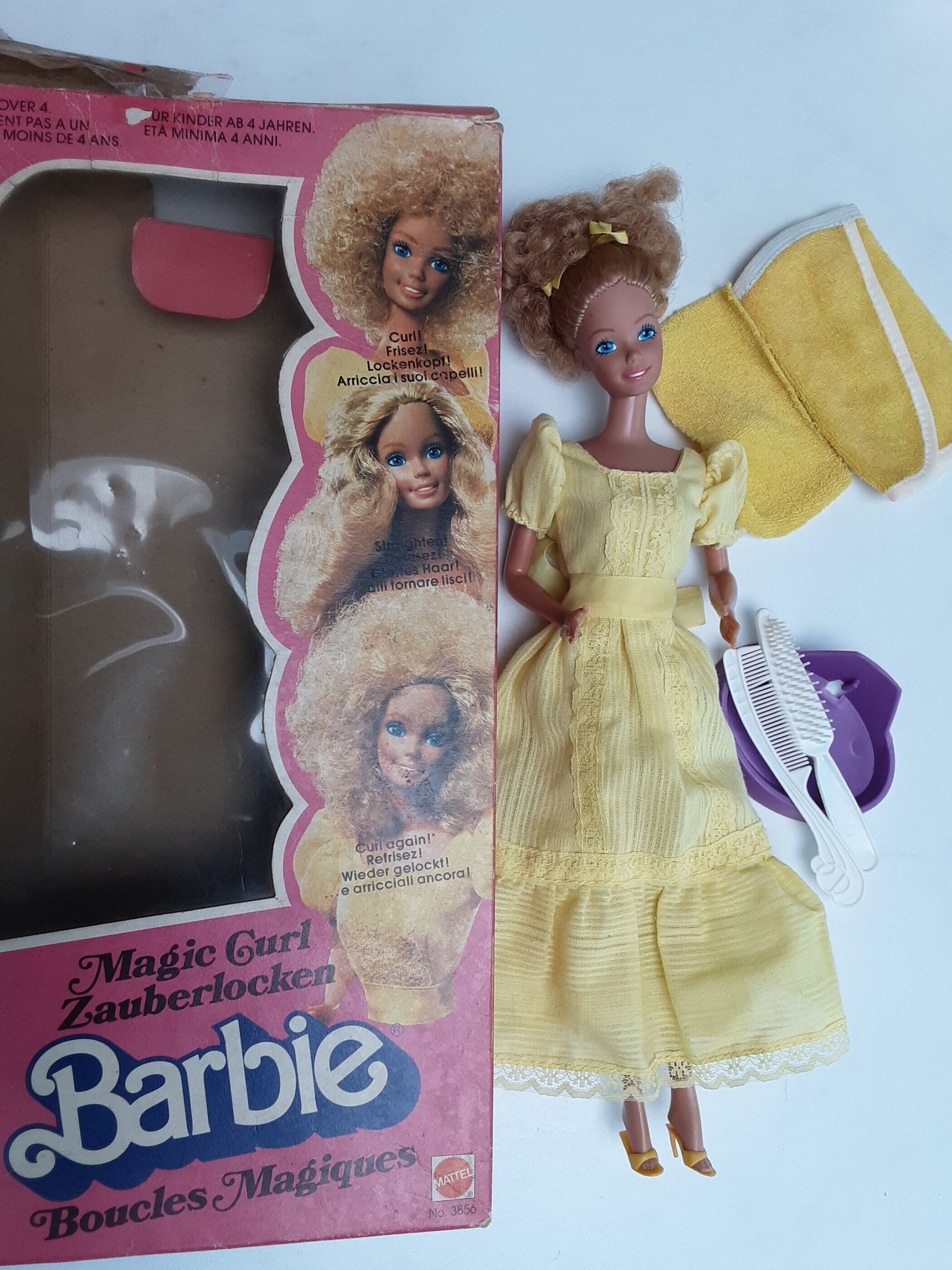 70s/80s Authentic Vintage Black Hair Mattel BARBIE Afro-american Christie  Fashion Doll European Edition Superstar Rockers Original Dress 