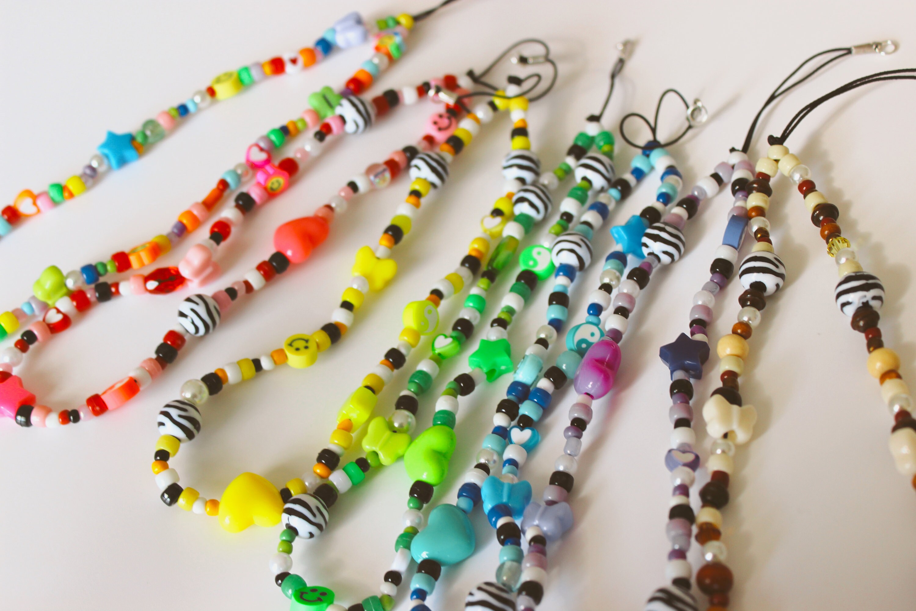 y2k beaded phone charm | phone charm | phone string | phone chain | p…