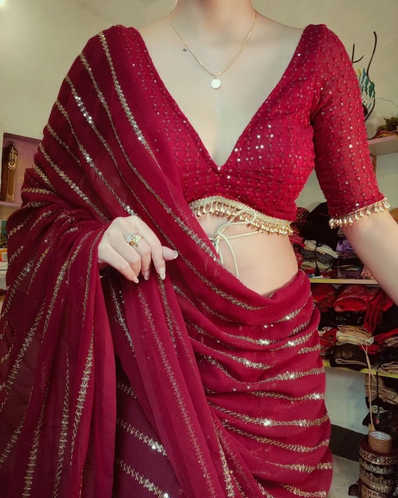 How to Get Perfect Look With Party Wear Sarees?