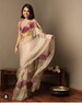 Multi Colore Designer Organza Silk Saree With Digital Printed Bollywood Style Party Wear Saree With Benglory Silk Blouse