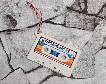 Cassette Tape Christmas Ornament