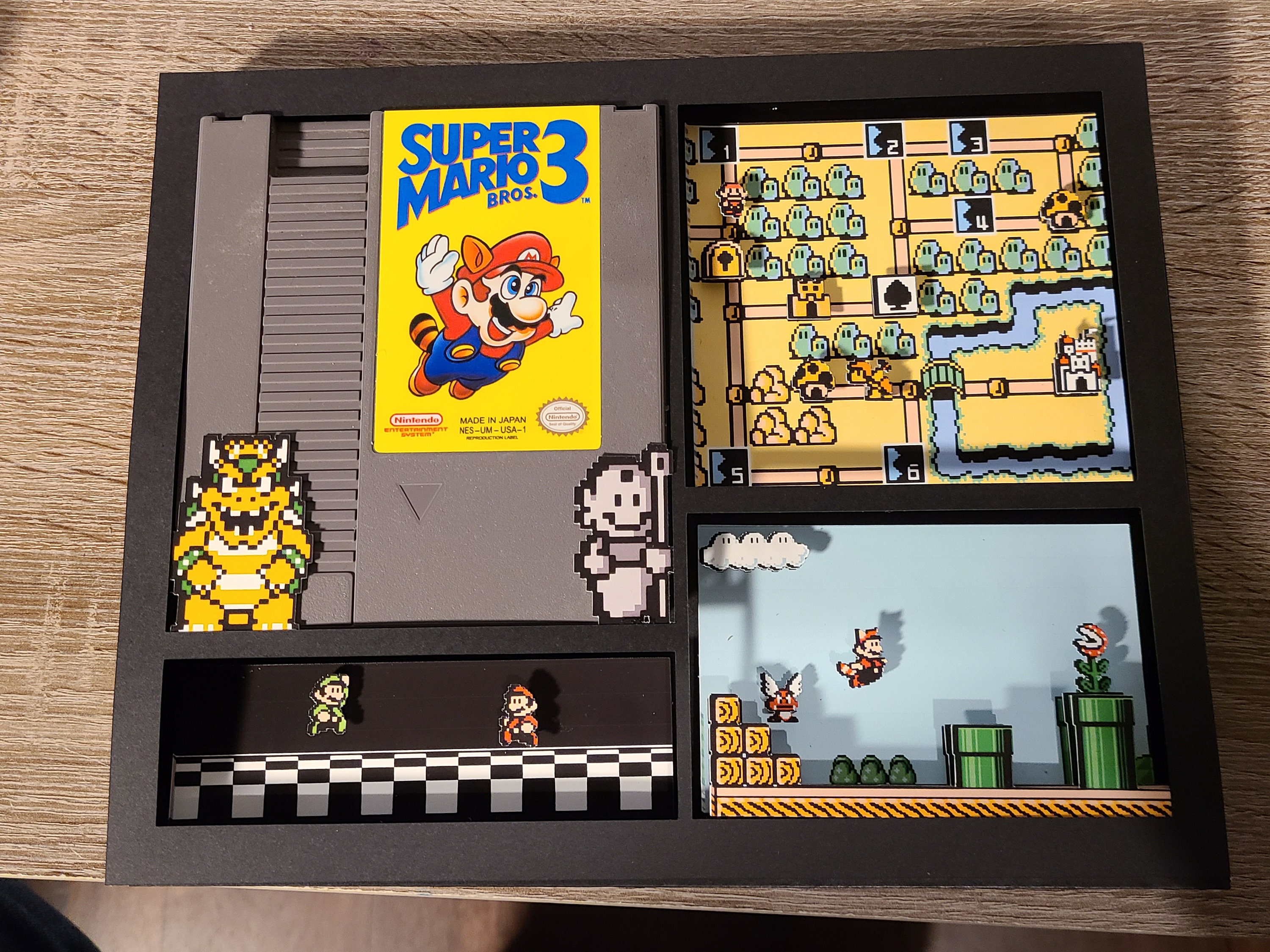 Super Mario 3 - 3D Shadowbox - Artwork