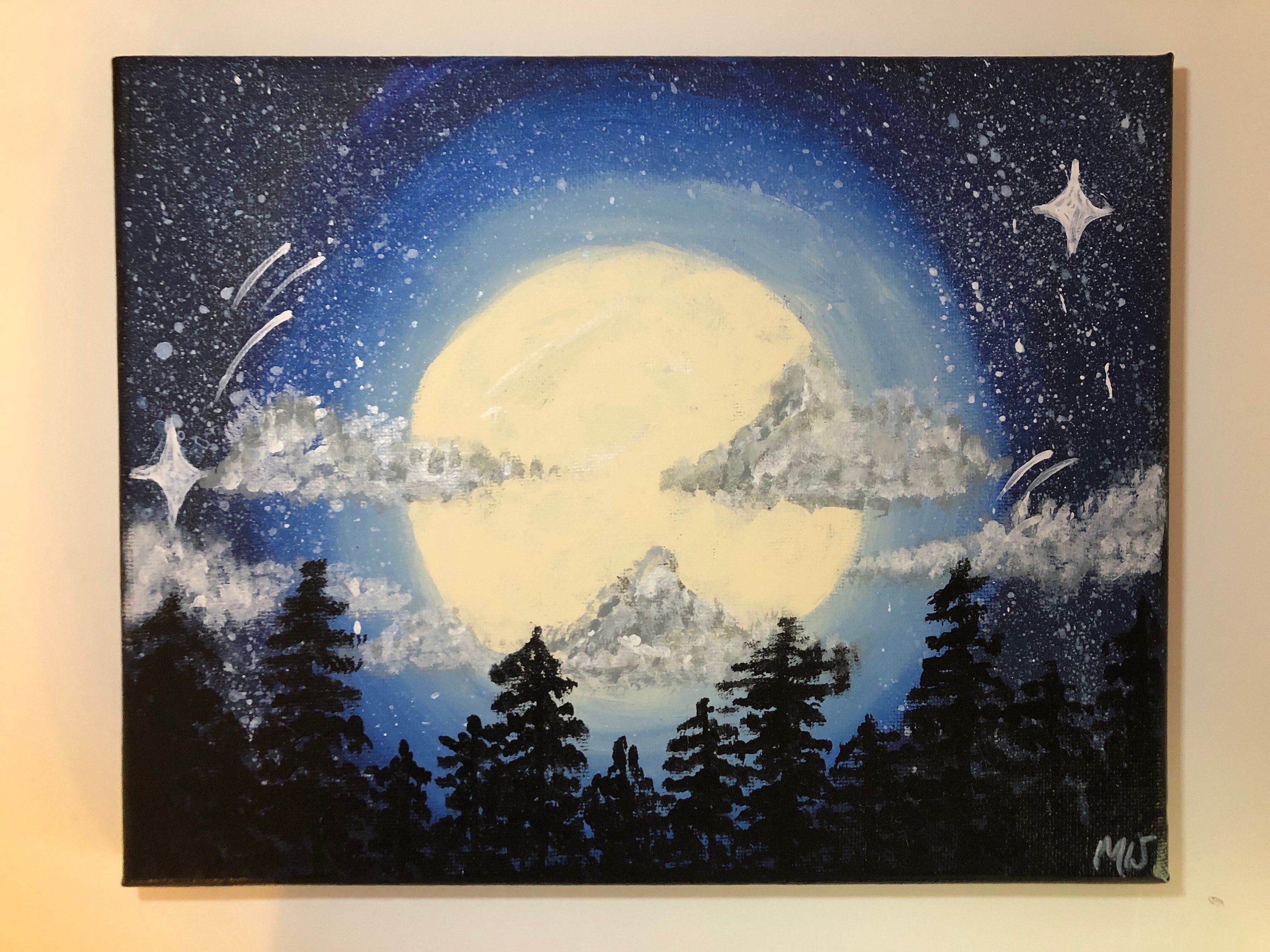 Peinture Ciel Nuit Facile