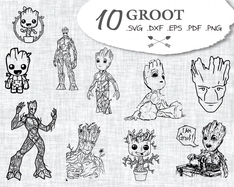 Download GROOT SVG baby groot svg groot i am groot svg marvel svg ...