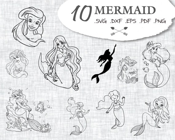 Download Free Mermaid Svg Mermaid Mermaid Tail Svg Mermaid Clipart Etsy SVG Cut Files
