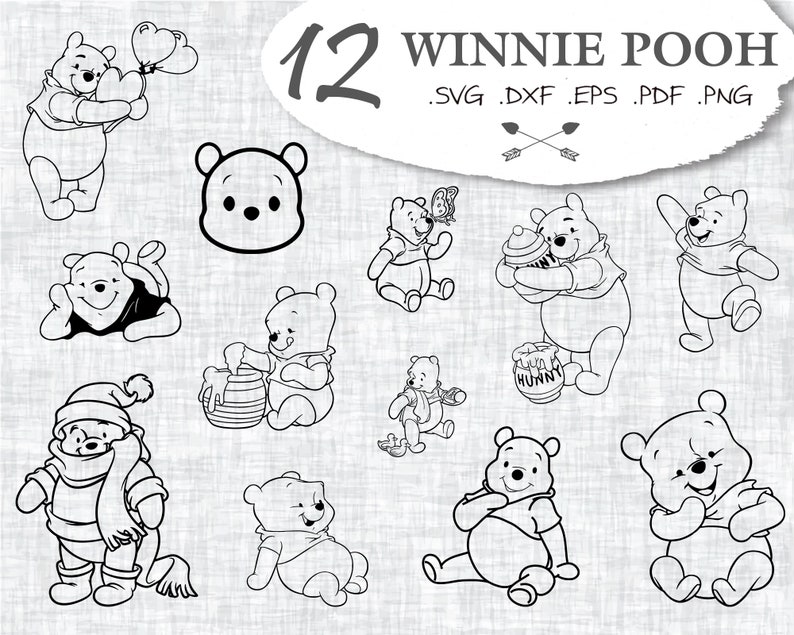 Winnie Pooh Svg Winnie The Pooh Svg Winnie The Pooh Winnie Etsy