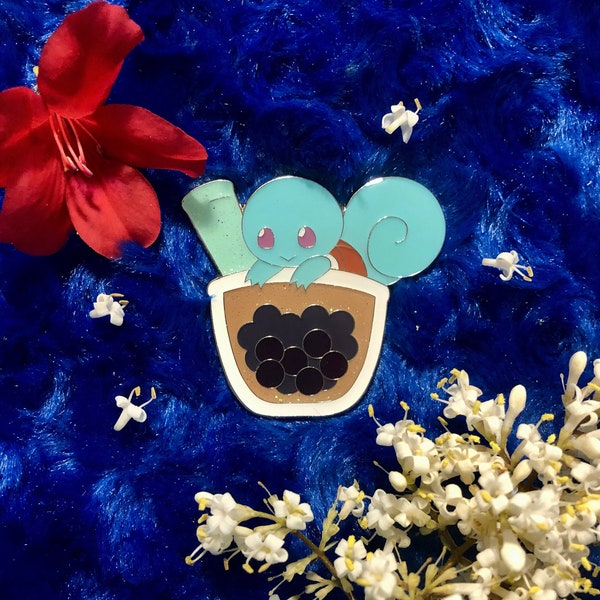 Pre-order Squirtle Sweetie Boba Tea Bubble Tea Pin