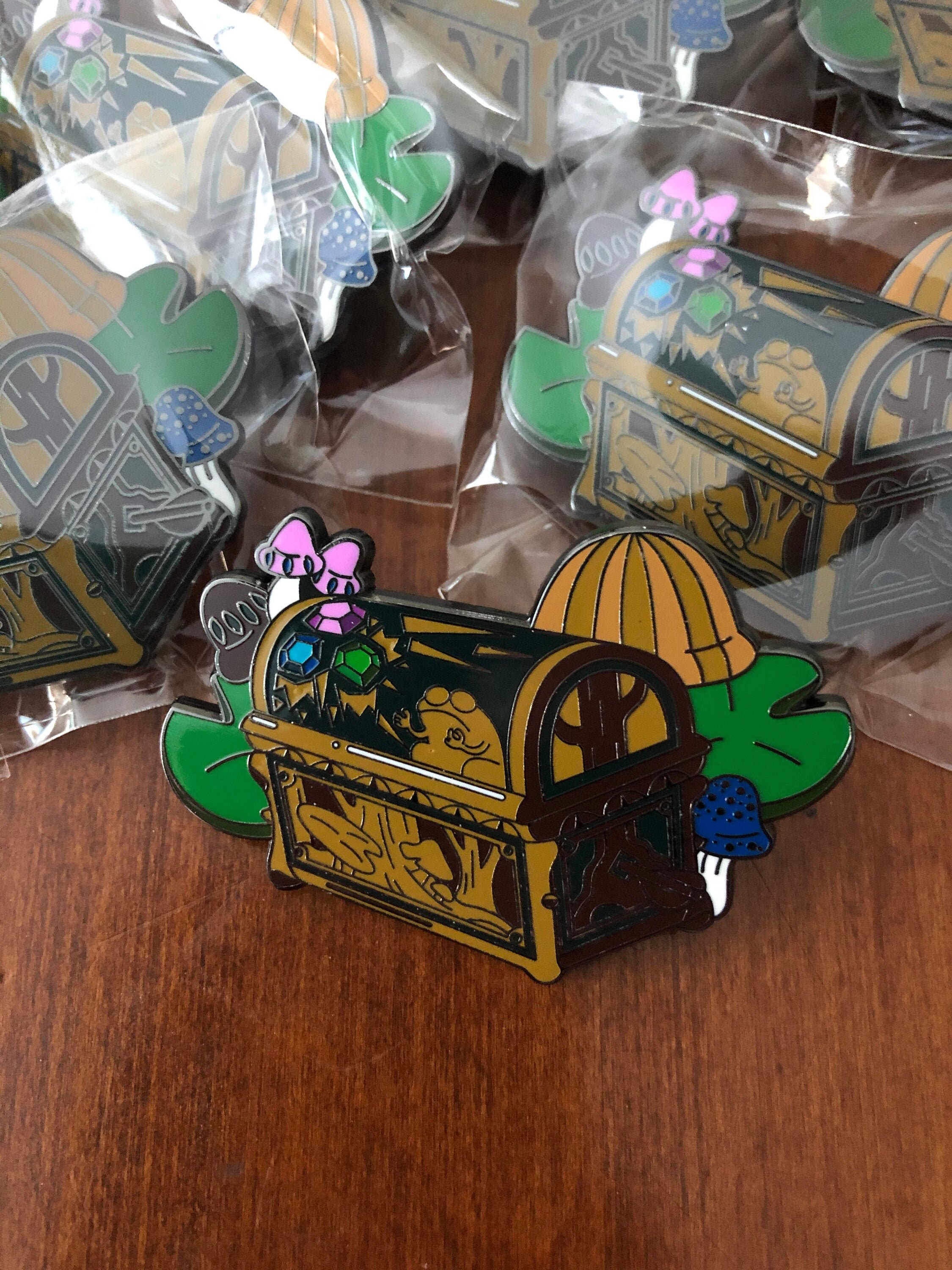 Amphibia Music Box Enamel Lapel Pin