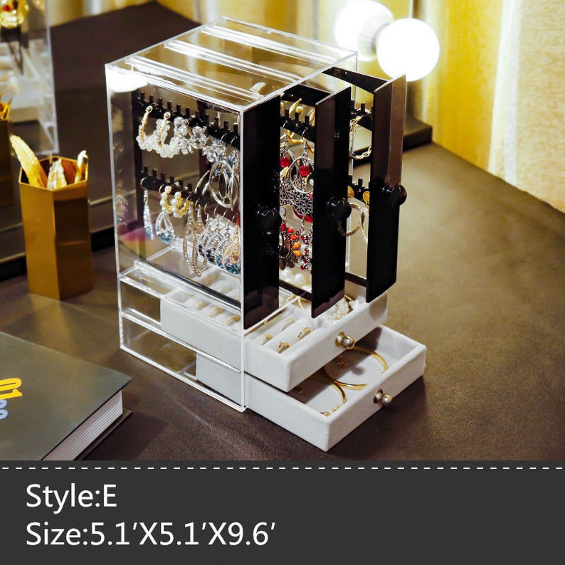 Jewelry Box Earring Receiving Box Earrings Ring Multifunction Etsy