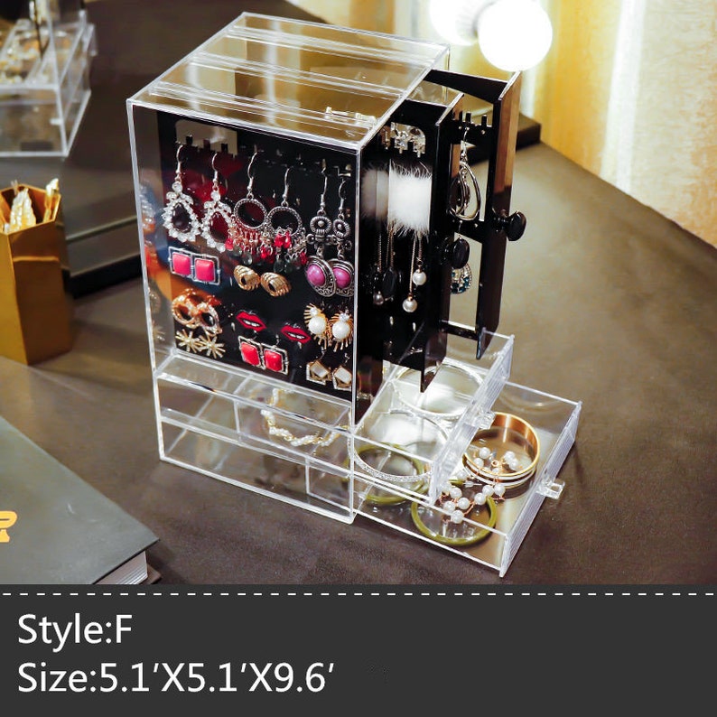 Jewelry Box Earring Receiving Box Earrings Ring Multifunction Etsy