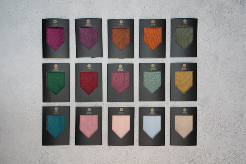 Sample Swatch Wedding Tie Set Colour / Tie, Pocket Square, Socks, Tie Clip, Cufflinks / Gift for Him / Wedding Tie Groomsmen Gift Set V&I image 6