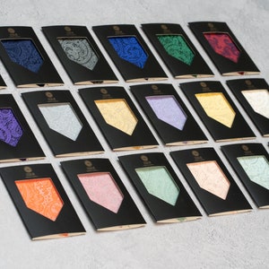 Sample Swatch Wedding Tie Set Colour / Tie, Pocket Square, Socks, Tie Clip, Cufflinks / Gift for Him / Wedding Tie Groomsmen Gift Set V&I image 4