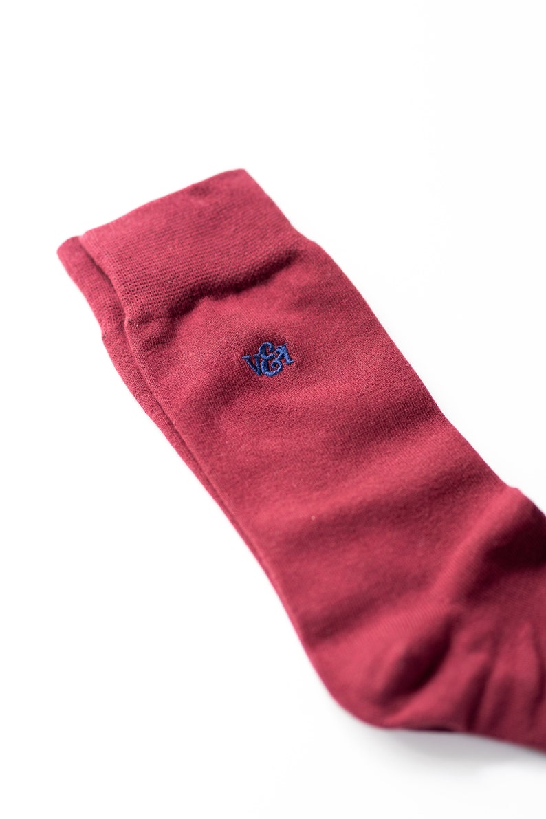 Burgundy Red Tie Set / Tie Pocket Square Socks Tie Clip Etsy