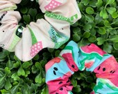 Watermelon Cactus Plant - Apple watch band 38mm 40 42 44 Scrunchie - Fall - 90s Fashion - October - Messy Bun - Top Knot - Gifts for Her