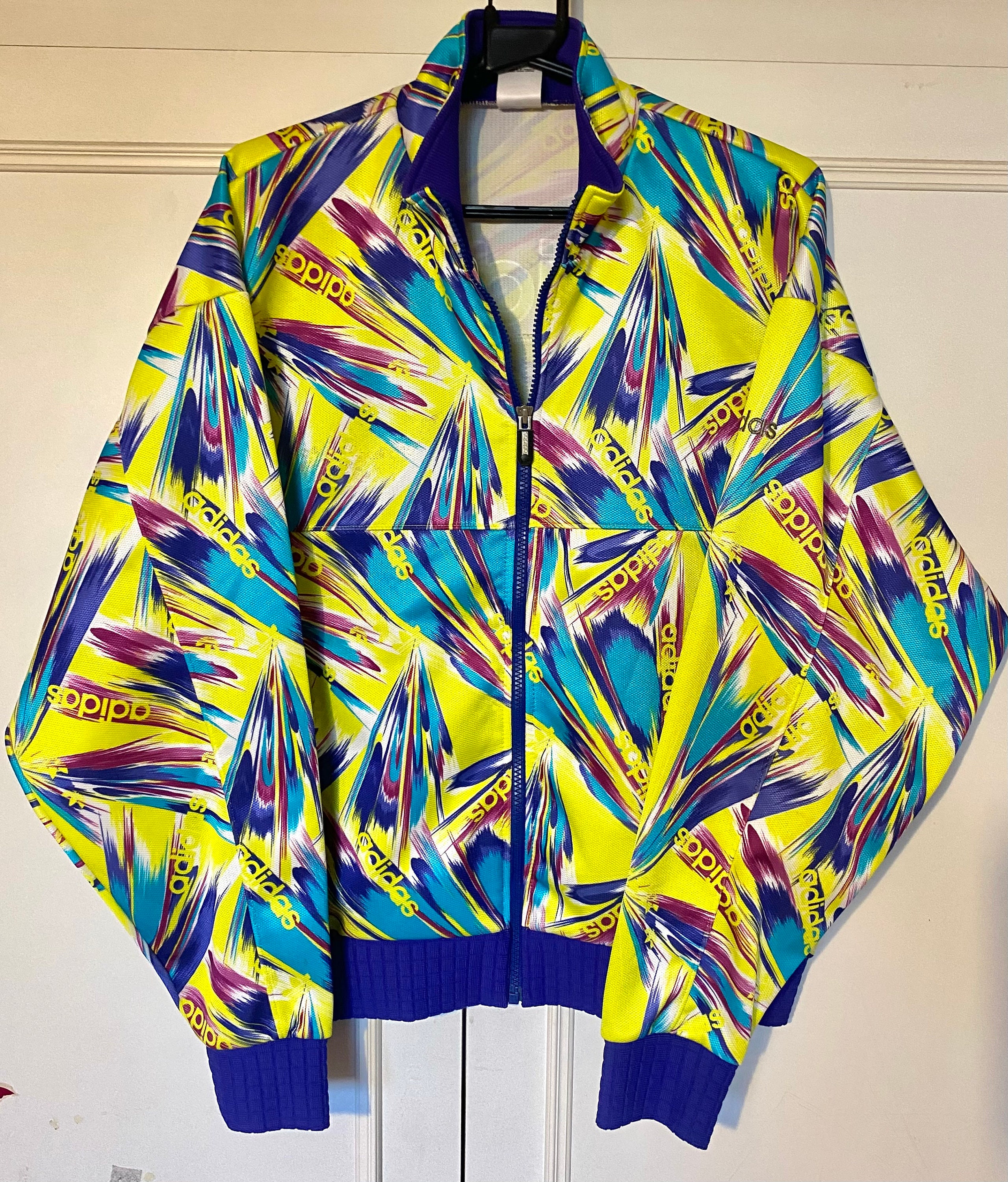 Adidas Original 3 Stripes Shell Track Jacket. Vintage 90s Adidas Original 3 Stripes Shell Track Jacket. Vintage 90s