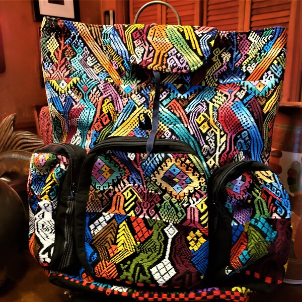 Guatemalan Hand Woven Day Bag Backpack