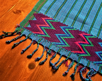 Handmade Blue Zacualpa Table Runner