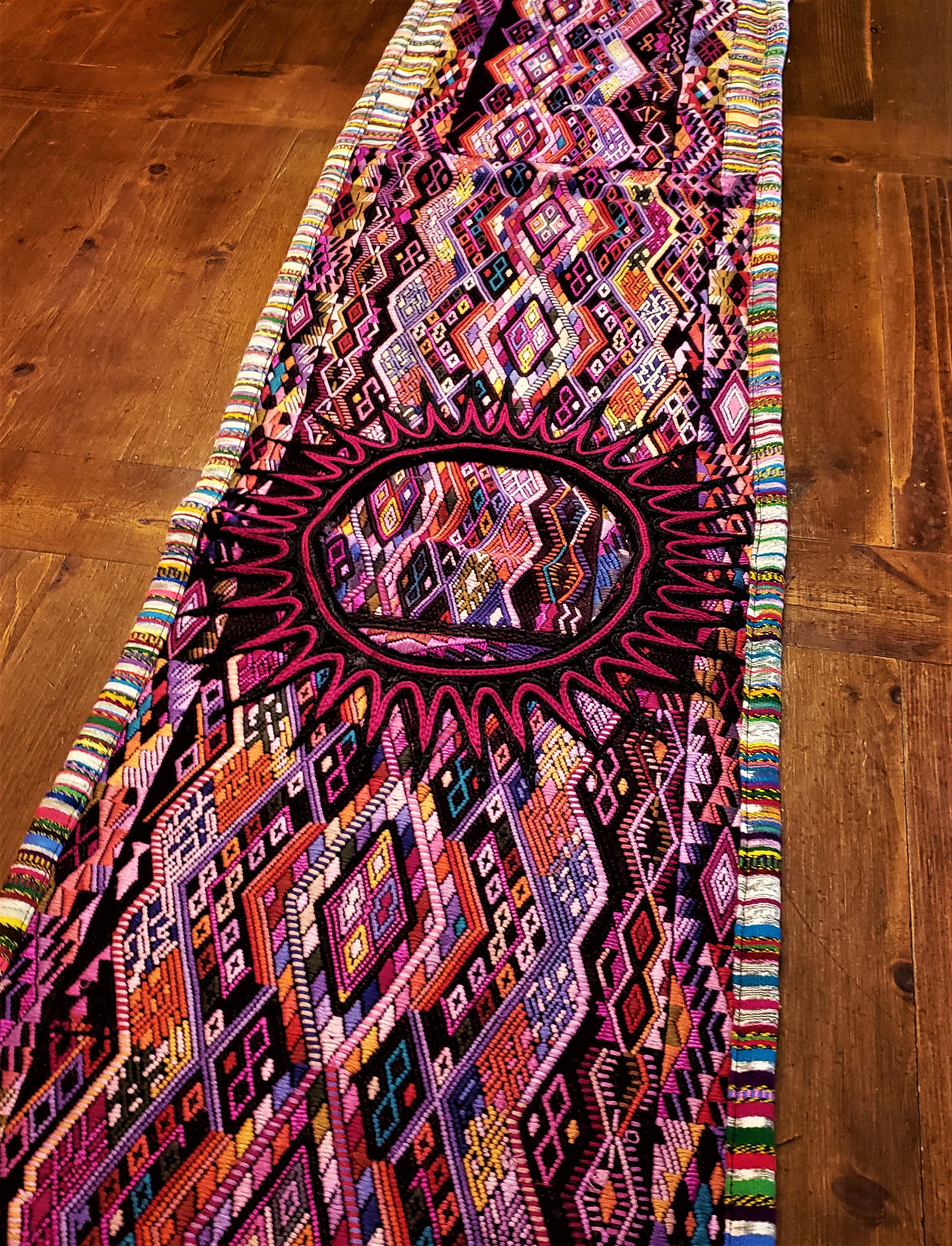 Colorful Huipile Guatemalan Table Runner Etsy