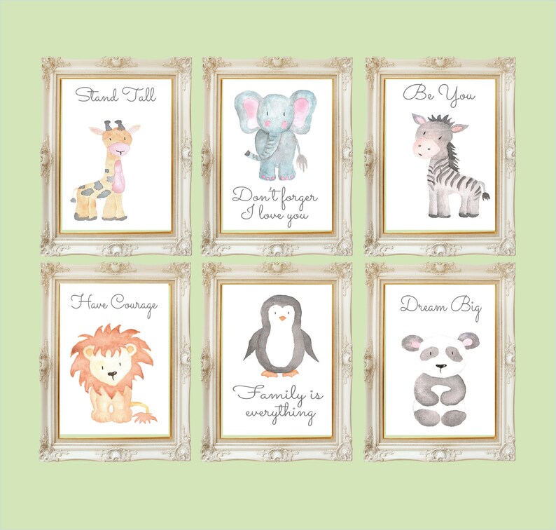 safari wall art nursery