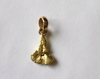 Natural Gold Nugget Pendant, Nugget Pendant, Gold Nuggets, Real Alaska Genuine Gold Nugget