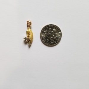 天然金塊ペンダント、アラスカ産金塊ペンダント、金塊とモアッサナイト、本物のアラスカ産本物の金塊