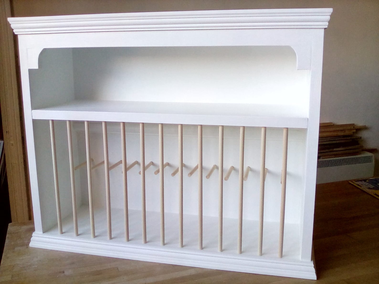 Plate Rack Wall Mounted Wooden Hand Made Will Fit 1 1