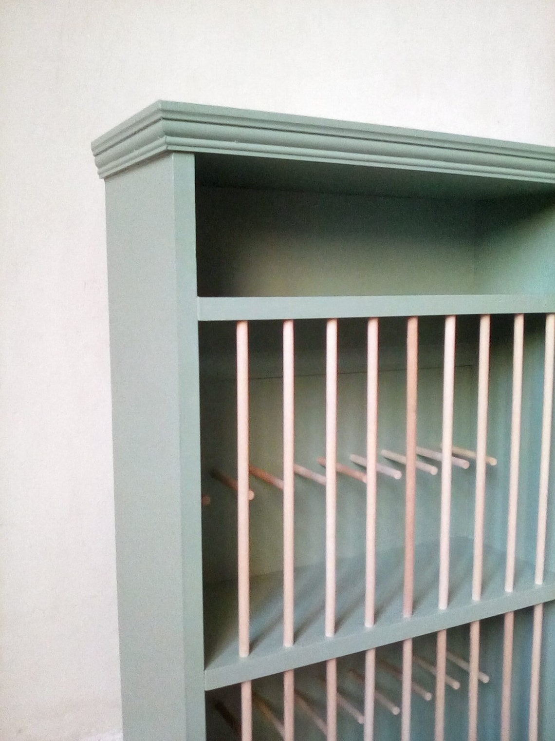 Plate Rack Wall Mounted or Counter Top Wooden Double Rack Will Fit 6 ...