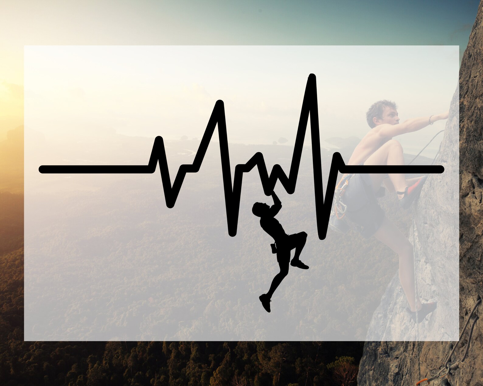 I Heart Climbing Heartbeat Climber Vinyl Decal sticker Etsy