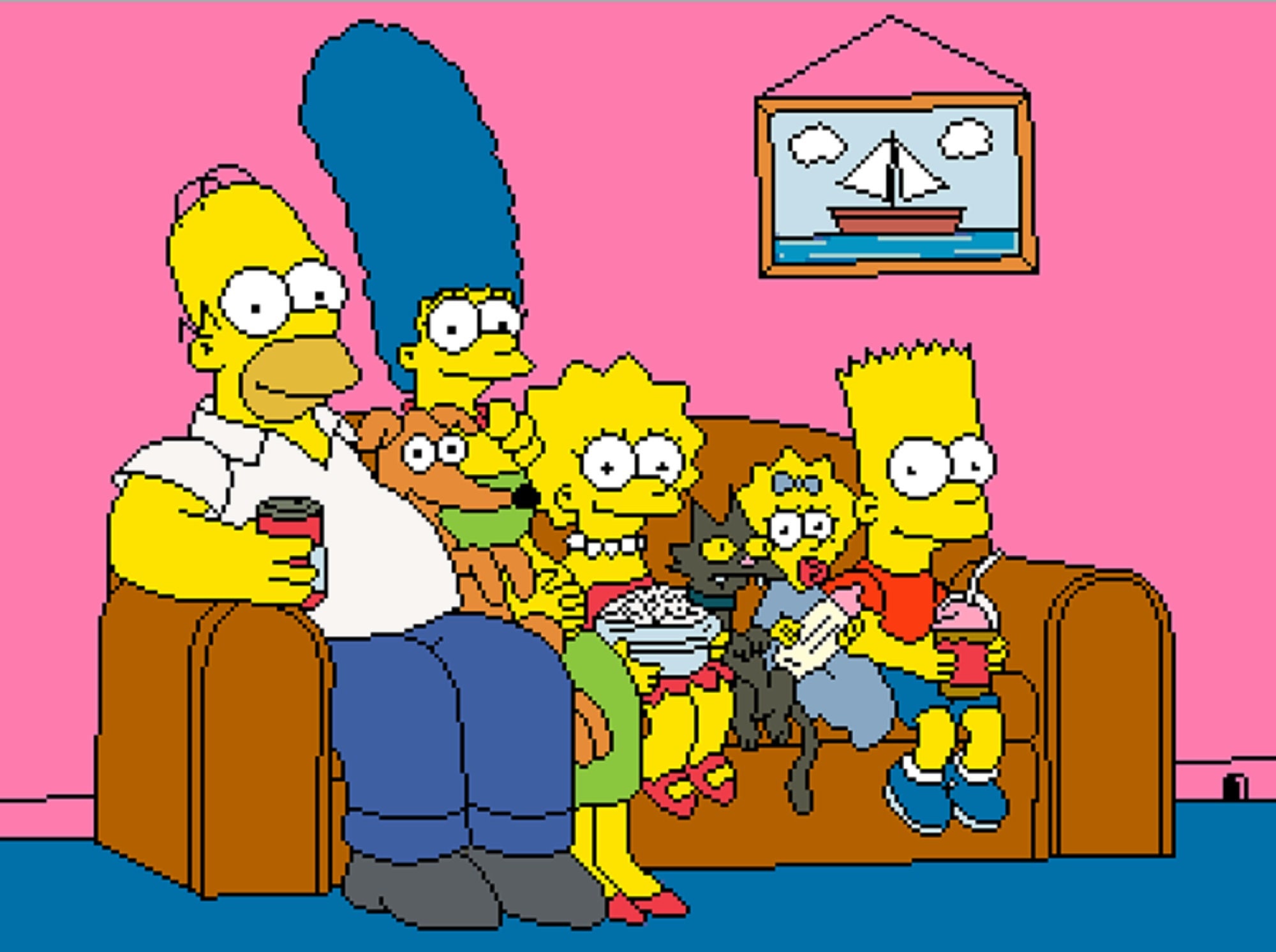 The Simpsons PDF Cross Stitch Chart Immediate Digital Download - Etsy