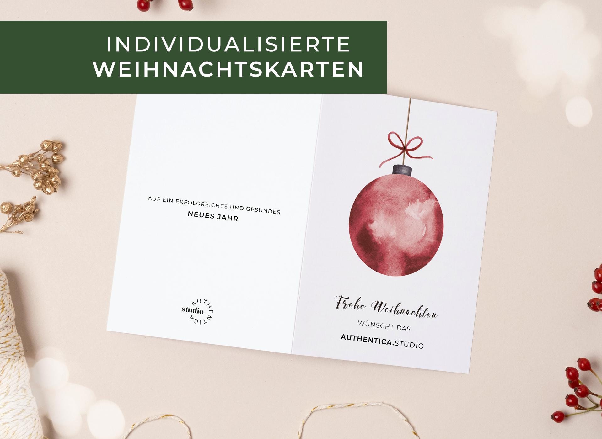 Avant Garde Studios Weihnachtskarte „Freund“ – 22,9x15,2 Cm, Hochwertig