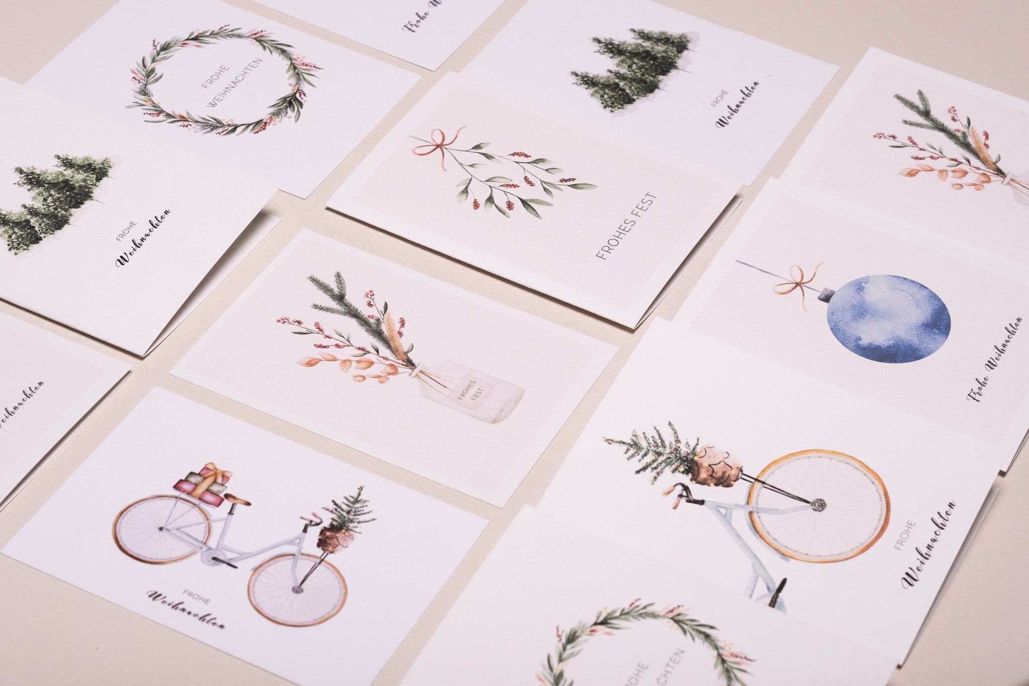 Weihnachtskarten im 24er oder 12er Set Etsy.de