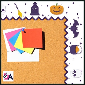 Halloween Bulletin Board Borders with Finish Corners | Bulletin Board Borders for Teachers | Instant Download Borders | Classroom Borders