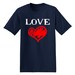 T-shirts Love Heart Digital Print Valentine's Day Fabric Transfer Image ...