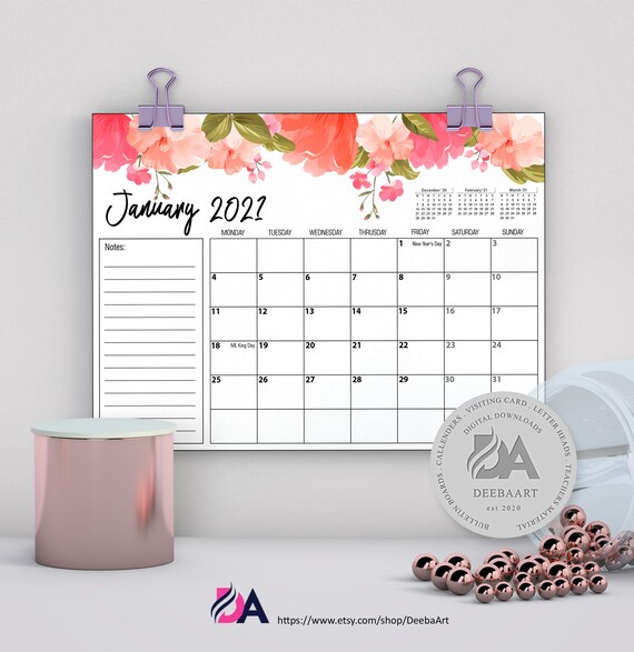 January 2021 printable calendar discount