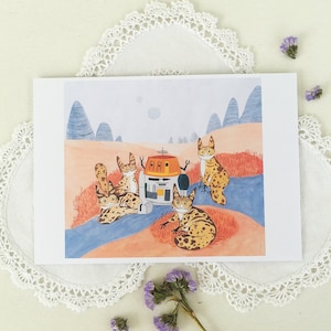 Chopper et les chats de Loth - Impression A5