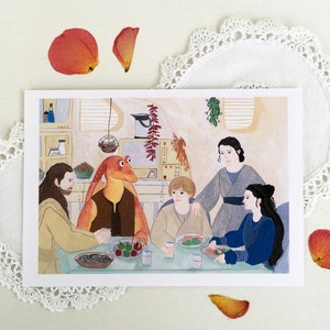 Dinner at the Skywalker homestead-A5 Print