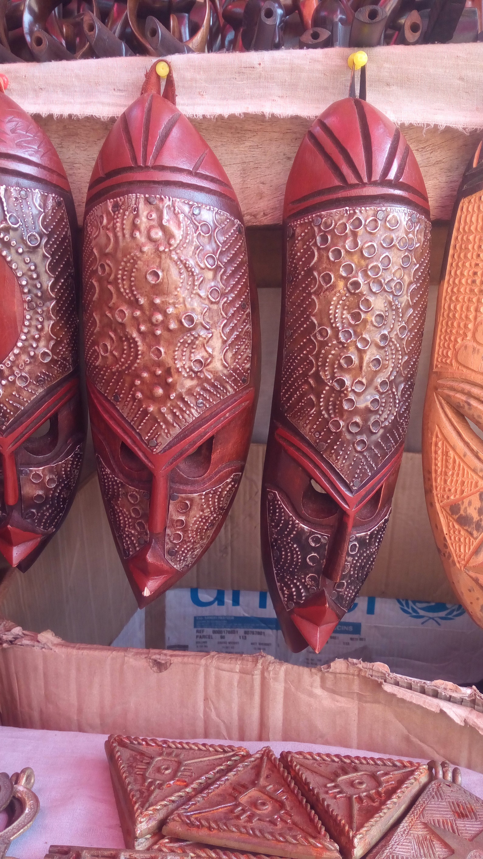 African sculpted Wall Art Face Masks Carvings . Can be used in Etsy