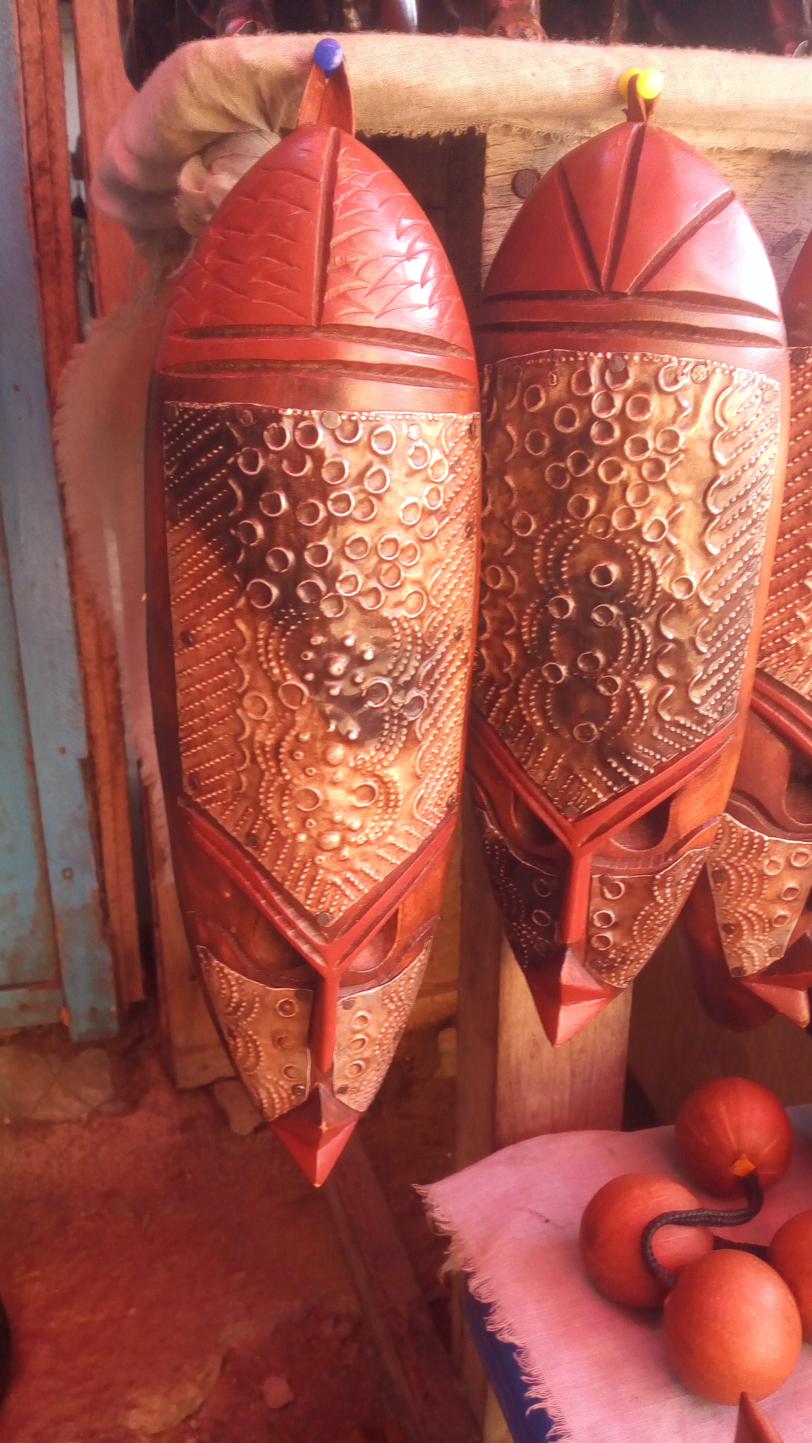 African sculpted Wall Art Face Masks Carvings . Can be used in Etsy